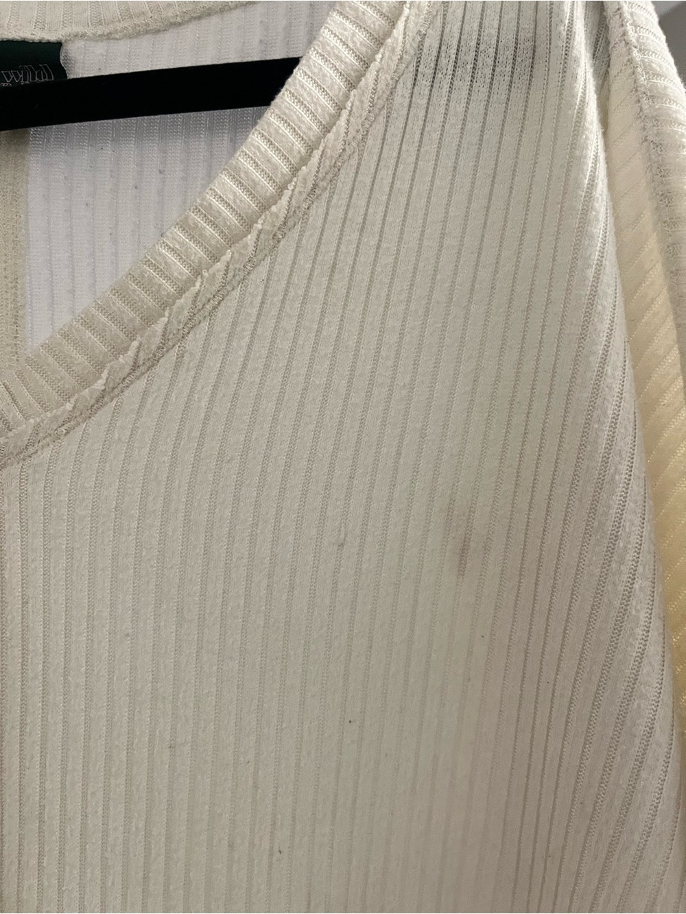 Off Shoulder Rib Sweater - Picture 4 of 4